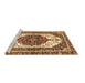 Sideview of Machine Washable Persian Brown Traditional Rug, wshabs3252brn