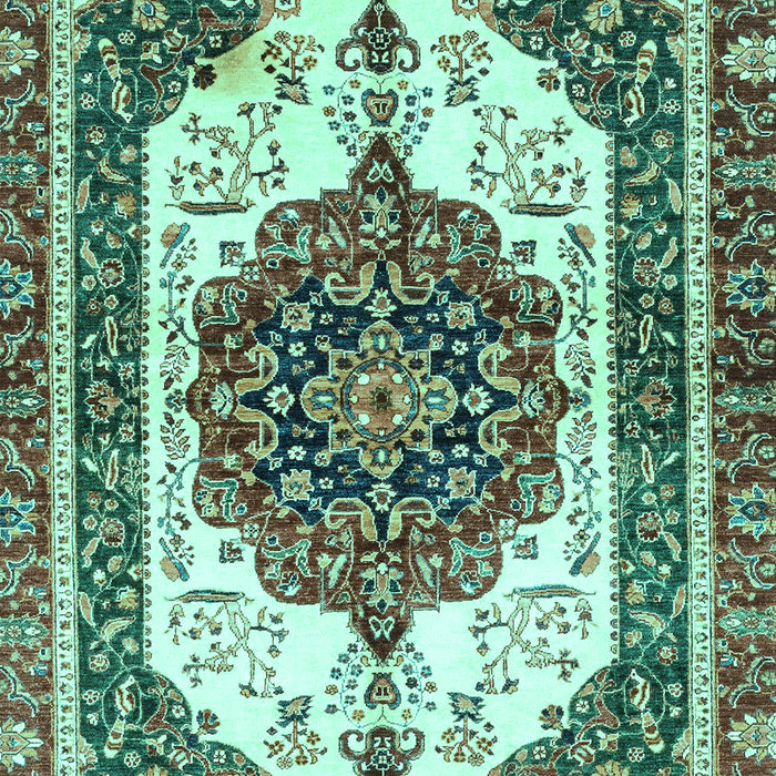 Machine Washable Persian Turquoise Traditional Area Rugs, wshabs3252turq