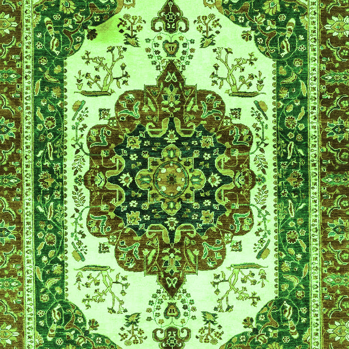 Machine Washable Persian Green Traditional Area Rugs, wshabs3252grn
