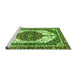 Sideview of Machine Washable Persian Green Traditional Area Rugs, wshabs3252grn