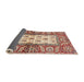 Sideview of Abstract Fire Brick Red Oriental Rug, abs3253