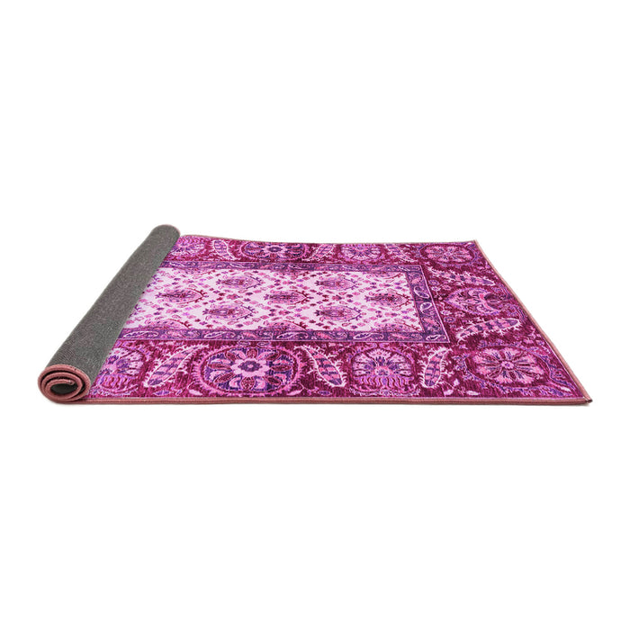 Sideview of Oriental Pink Traditional Rug, abs3253pnk