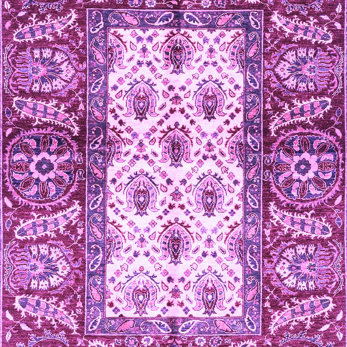 Machine Washable Oriental Purple Traditional Area Rugs, wshabs3253pur
