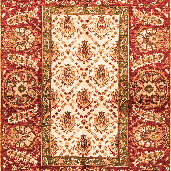 Oriental Orange Traditional Rug, abs3253org