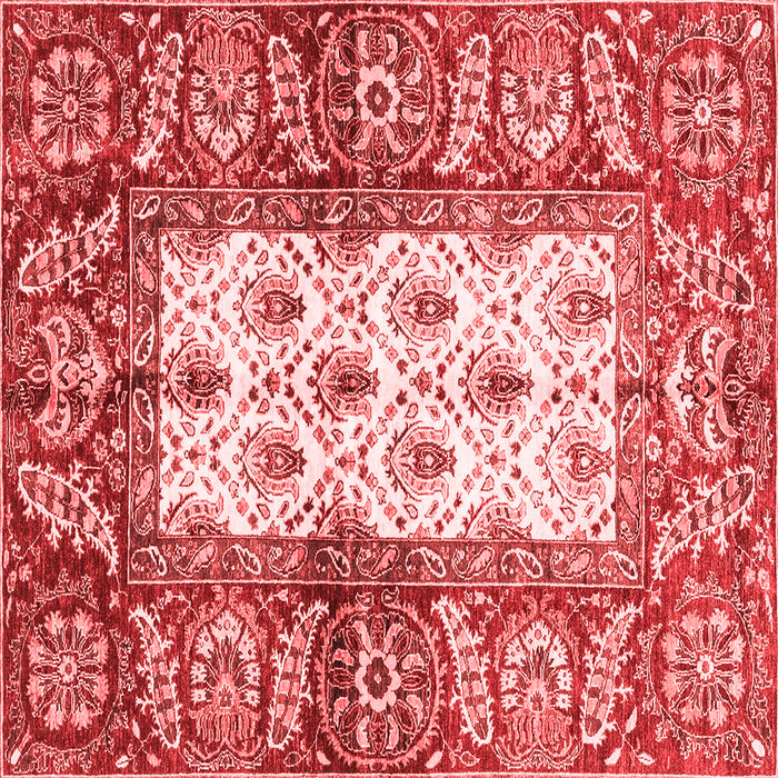 Machine Washable Oriental Red Traditional Rug, wshabs3253red