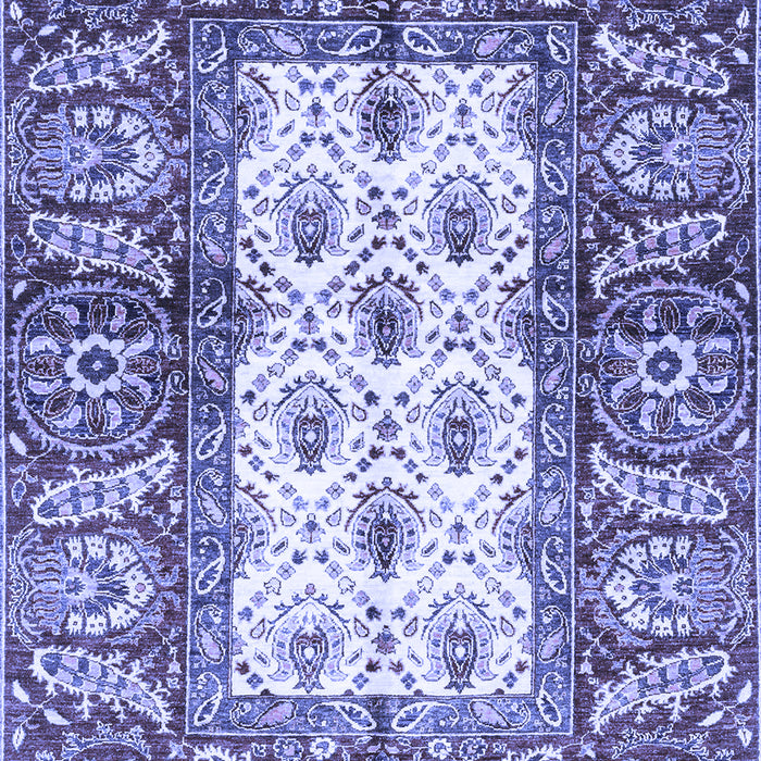Machine Washable Oriental Blue Traditional Rug, wshabs3253blu