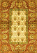 Machine Washable Oriental Yellow Traditional Rug, wshabs3253yw