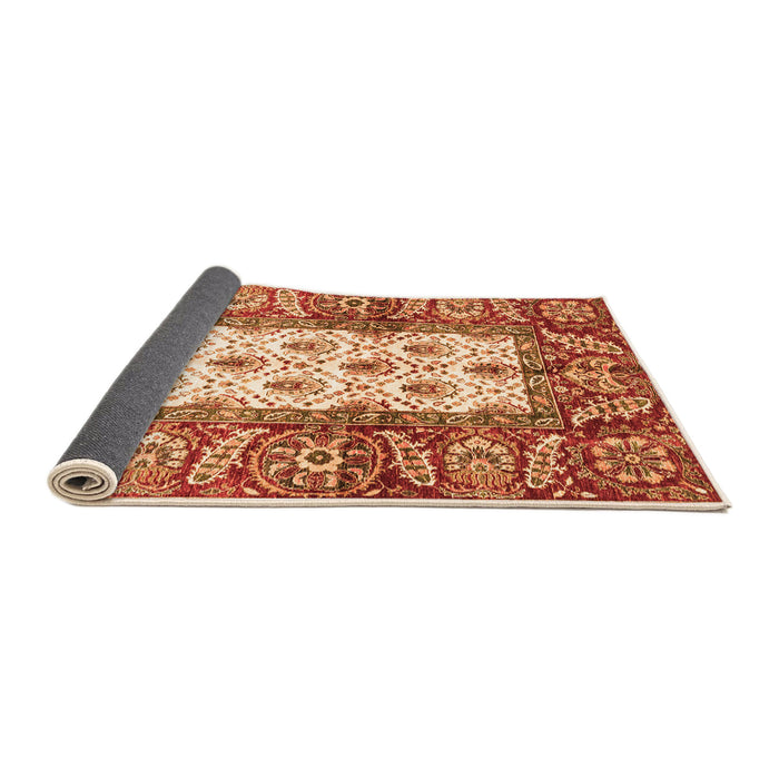 Sideview of Oriental Orange Traditional Rug, abs3253org