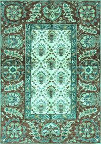 Oriental Turquoise Traditional Rug, abs3253turq