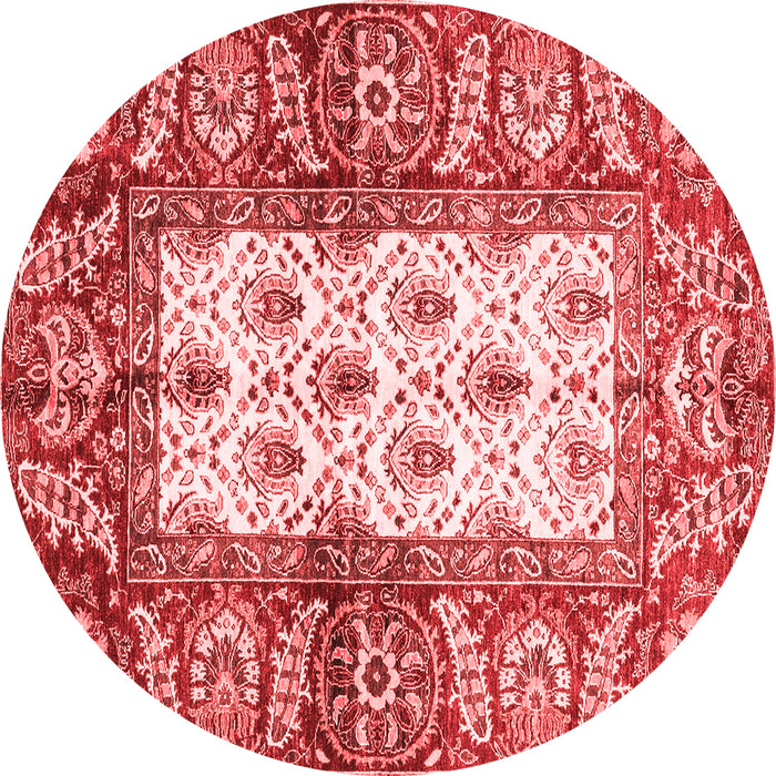 Machine Washable Oriental Red Traditional Rug, wshabs3253red