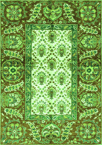 Oriental Green Traditional Rug, abs3253grn