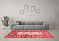 Machine Washable Oriental Red Traditional Rug, wshabs3253red