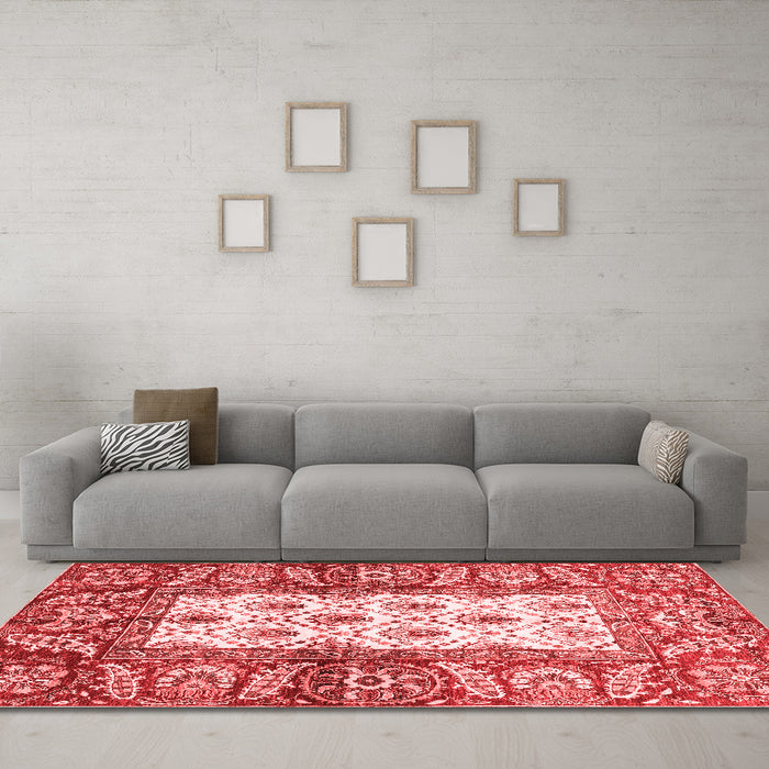 Traditional Red Washable Rugs