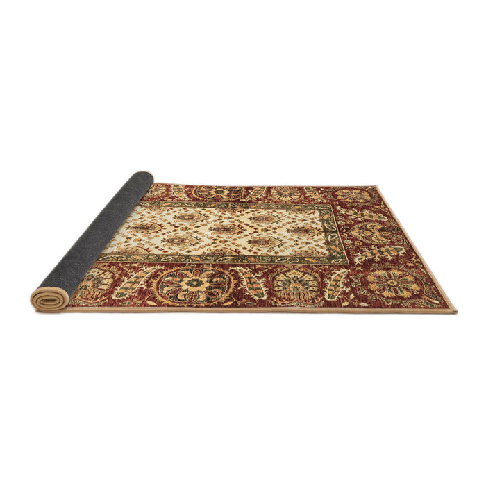Sideview of Oriental Brown Traditional Rug, abs3253brn