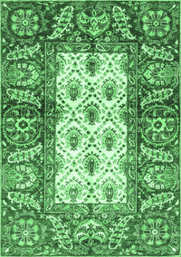 Oriental Emerald Green Traditional Rug, abs3253emgrn