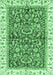 Abstract Emerald Green Modern Rug, abs3254emgrn