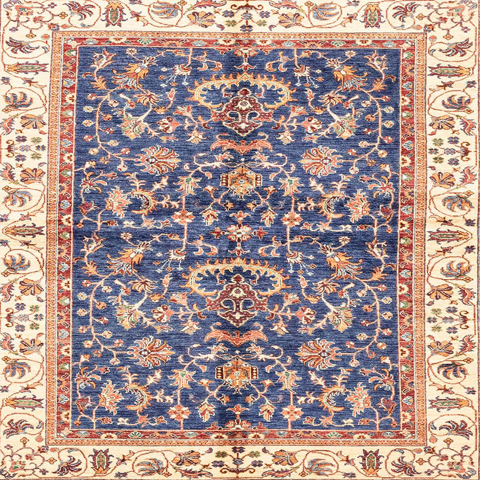 Square Machine Washable Abstract Purple Rug, wshabs3254