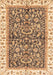 Machine Washable Abstract Brown Modern Rug, wshabs3254brn