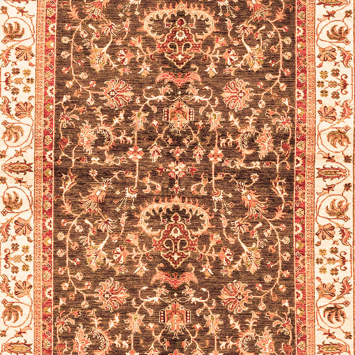 Machine Washable Abstract Orange Modern Area Rugs, wshabs3254org