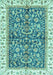 Abstract Turquoise Modern Rug, abs3254turq