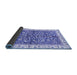 Sideview of Abstract Blue Modern Rug, abs3254blu