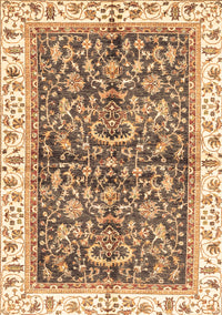 Abstract Brown Modern Rug, abs3254brn