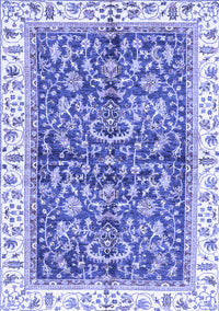 Abstract Blue Modern Rug, abs3254blu