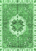 Machine Washable Abstract Emerald Green Modern Area Rugs, wshabs3255emgrn