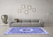 Machine Washable Abstract Blue Modern Rug in a Living Room, wshabs3255blu