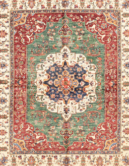 Abstract Chestnut Red Modern Rug, abs3255