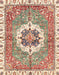 Abstract Chestnut Red Modern Rug, abs3255