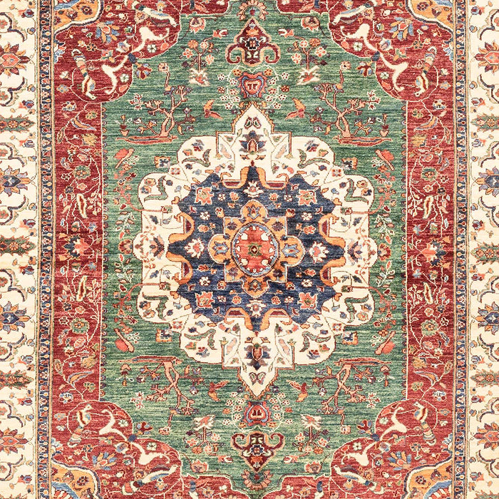 Abstract Chestnut Red Modern Rug, abs3255