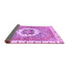 Sideview of Abstract Purple Modern Rug, abs3255pur