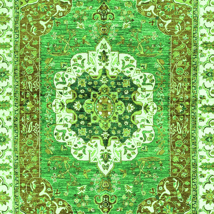 Abstract Green Modern Rug, abs3255grn