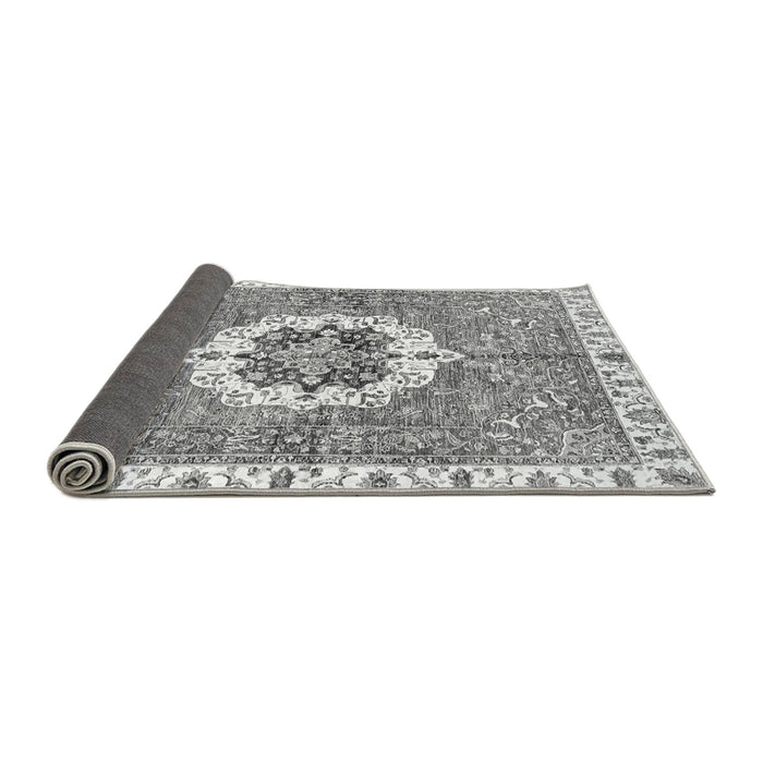 Sideview of Abstract Gray Modern Rug, abs3255gry