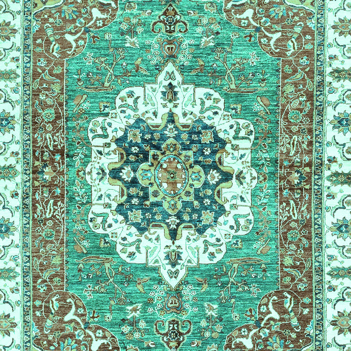 Abstract Turquoise Modern Rug, abs3255turq