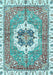 Abstract Light Blue Modern Rug, abs3255lblu