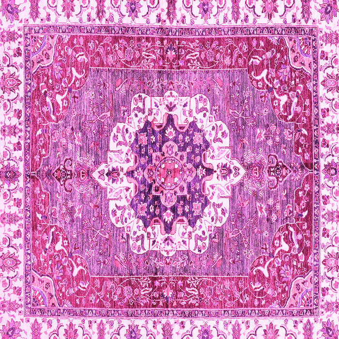 Square Abstract Pink Modern Rug, abs3255pnk