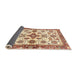 Sideview of Abstract Brown Gold Oriental Rug, abs3256