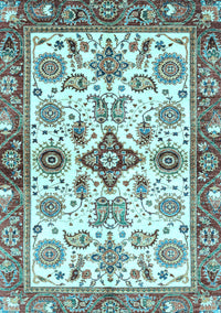 Oriental Light Blue Traditional Rug, abs3256lblu