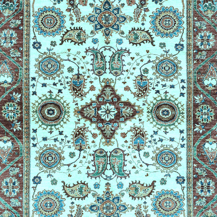 Oriental Light Blue Traditional Rug, abs3256lblu