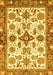 Oriental Yellow Traditional Rug, abs3256yw