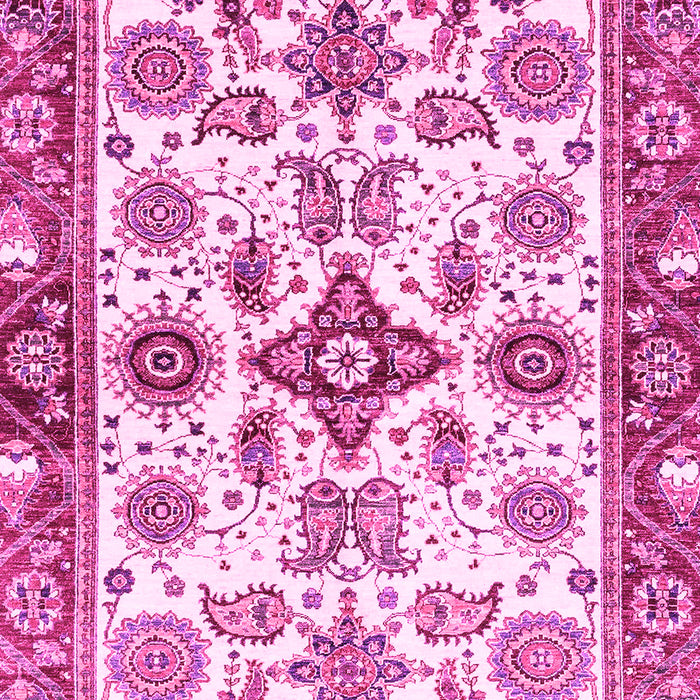 Machine Washable Oriental Pink Traditional Rug, wshabs3256pnk