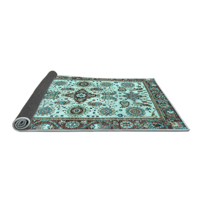 Sideview of Oriental Light Blue Traditional Rug, abs3256lblu