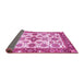 Sideview of Oriental Pink Traditional Rug, abs3256pnk