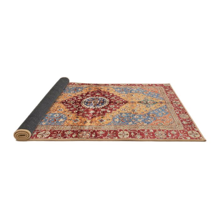 Sideview of Abstract Brown Persian Rug, abs3257