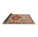 Sideview of Abstract Brown Persian Rug, abs3257