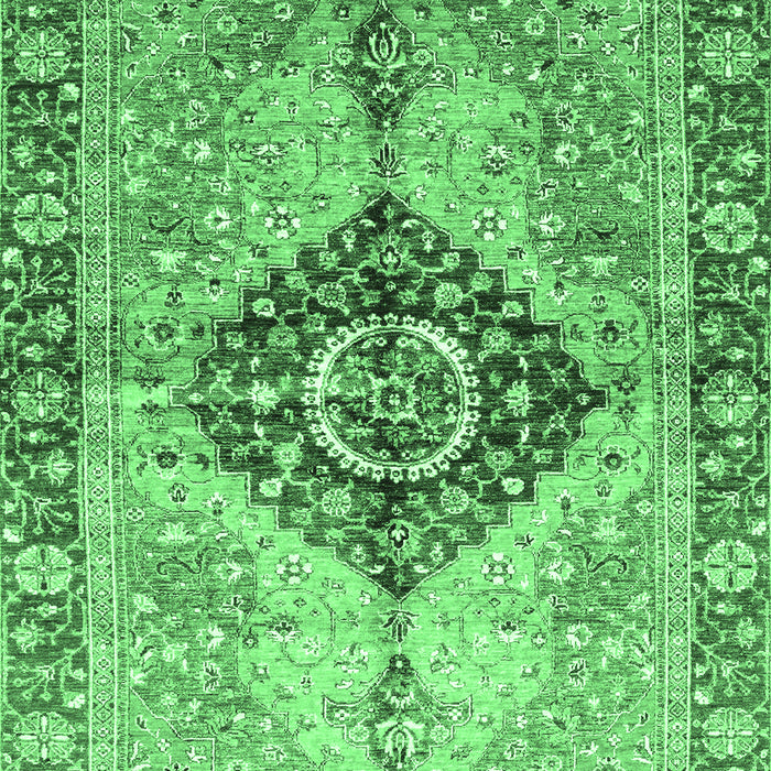 Machine Washable Persian Emerald Green Traditional Area Rugs, wshabs3257emgrn
