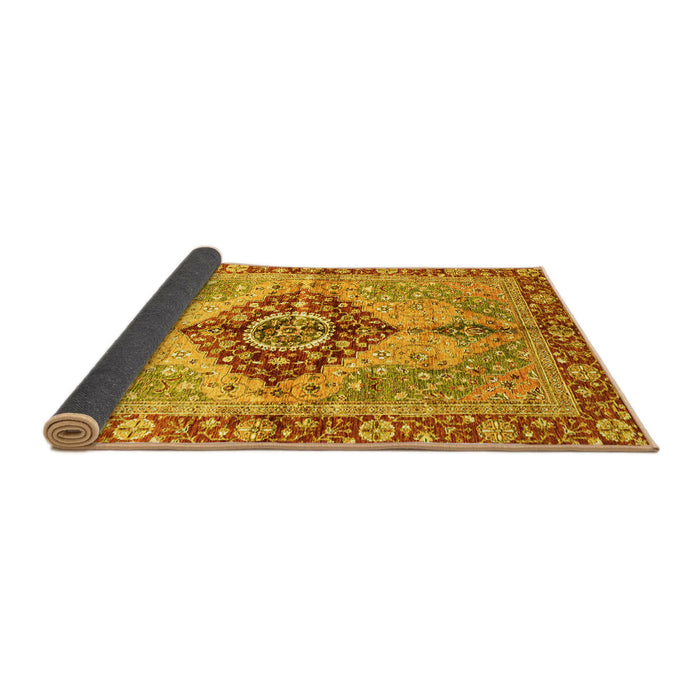 Sideview of Persian Yellow Traditional Rug, abs3257yw