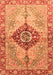 Machine Washable Persian Orange Traditional Area Rugs, wshabs3257org